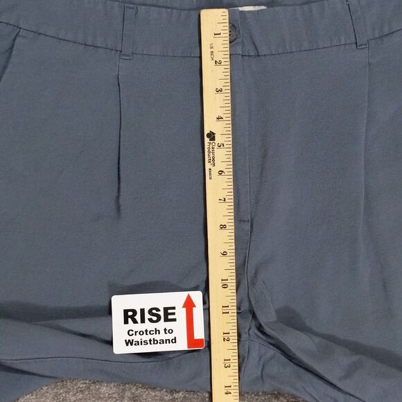 Loft Outlet Skinny Ankle Petite Pants Women Size 16P Blue Pleated High-Rise - Picture 6 of 7